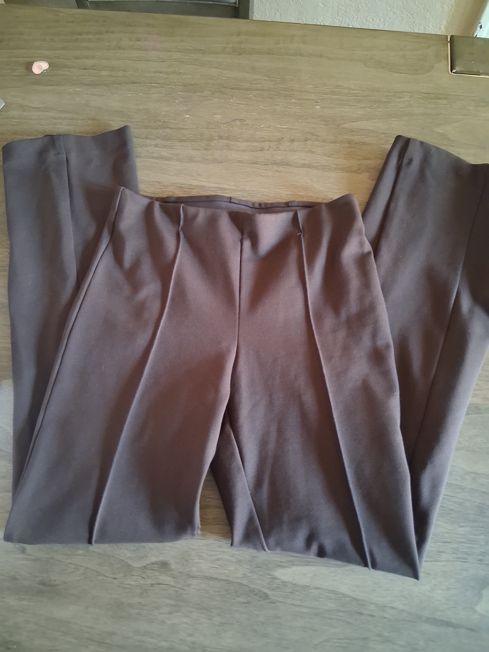 GAP Brown High-Waist Wide-Leg Trousers
